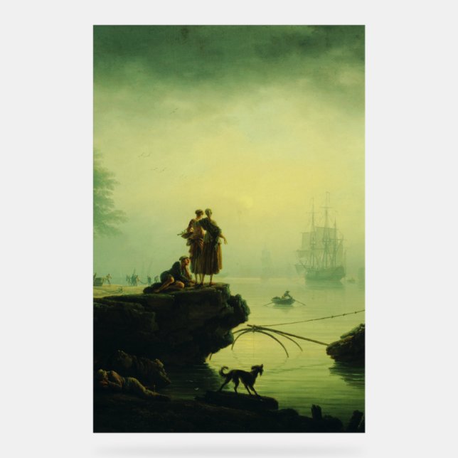 Morning Fog at sea by Joseph Vernet  (Recto)