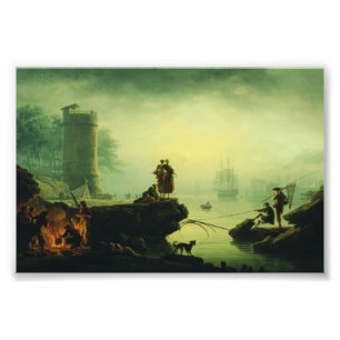 Morning Fog at sea by Joseph Vernet  Photo Print