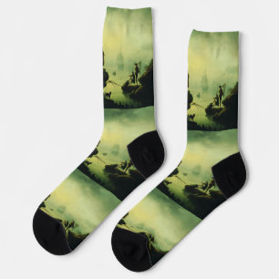 Morning Fog at sea by Joseph Vernet  Socks