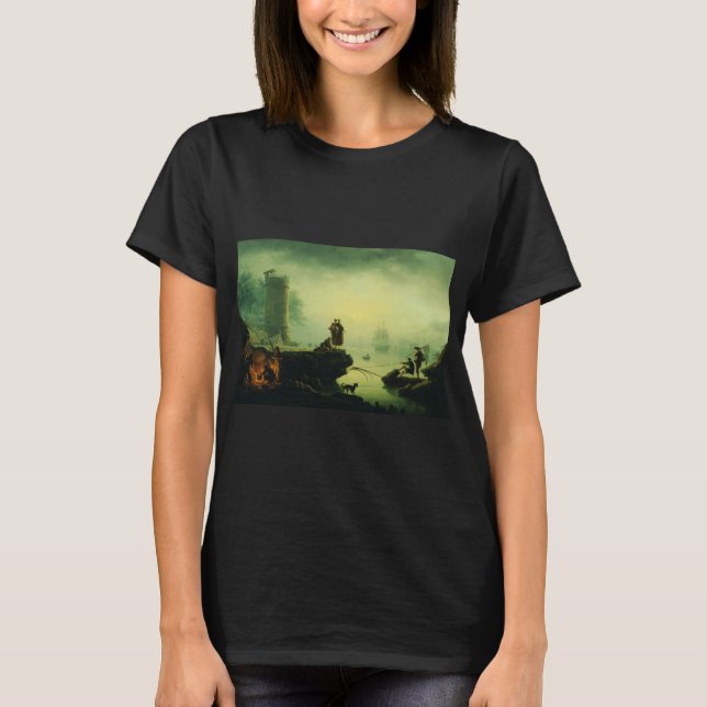 Morning Fog at sea by Joseph Vernet  T-Shirt (Front)