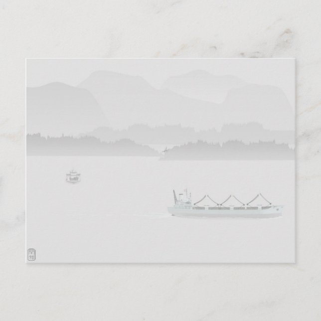 Morning Fog Postcard (Front)