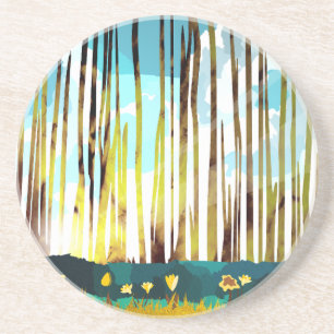 Morning Forest Coaster