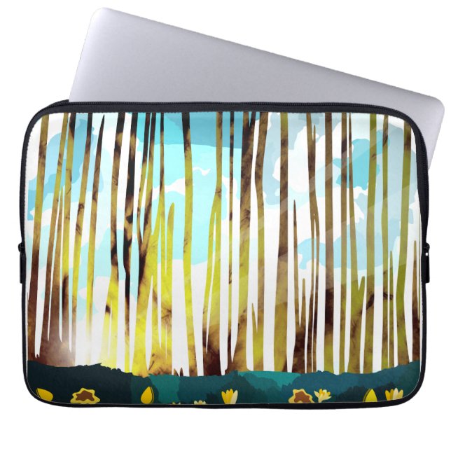 Morning Forest Laptop Sleeve (Front)