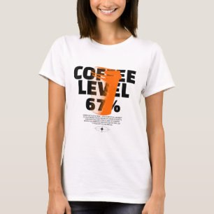 Morning Fuel Retro Coffee 67 Cup Motivation Caffei T-Shirt