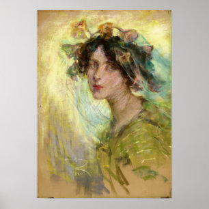 Morning Glories – Alice Pike Barney Poster