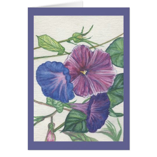 morning glories card