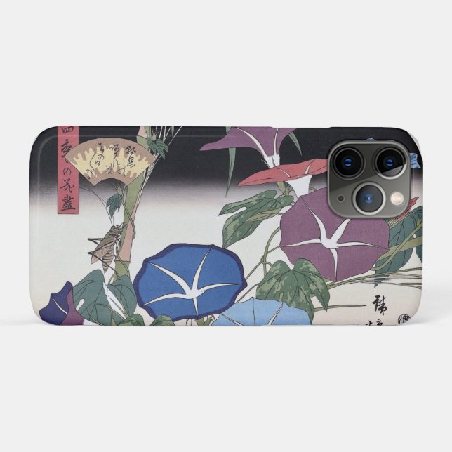 Morning Glories, Hiroshige, Ukiyo-e Case-Mate iPhone Case (Back (Horizontal))