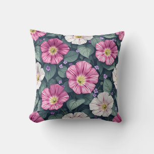 morning glories pillow cushion