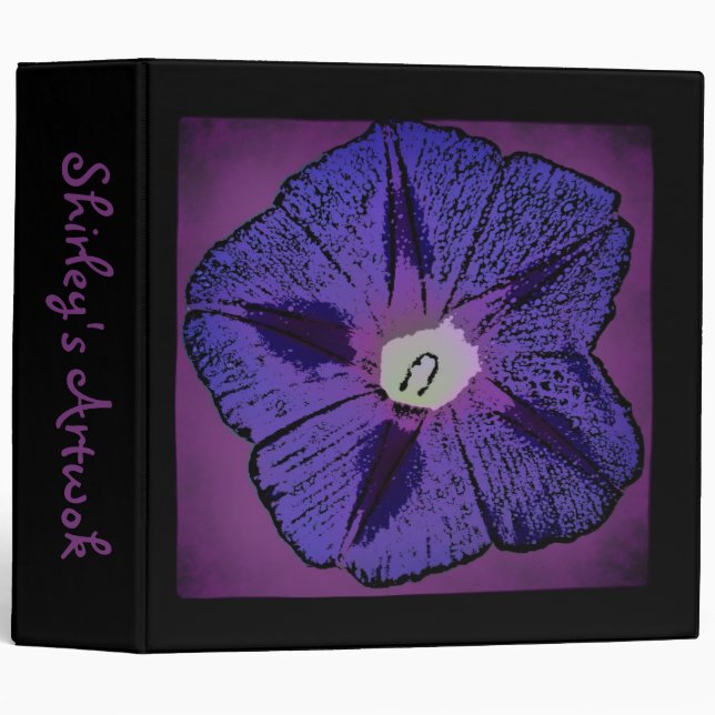 Morning Glory Abstract Binder (Front/Spine)