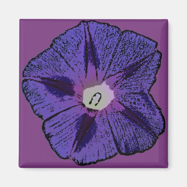 Morning Glory Abstract Magnet (Front)
