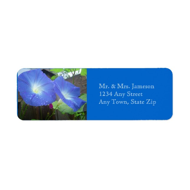 Morning Glory Address Label (Front)