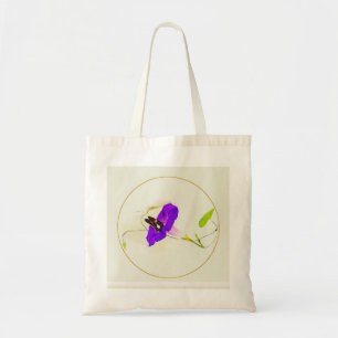 Morning Glory and Butterfly Tote Bag