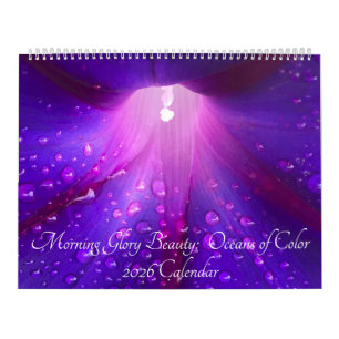 Morning Glory Beauty: Oceans of Color 2026 Calendar
