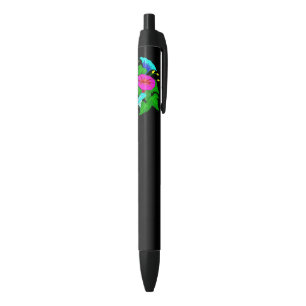 Morning Glory Black Ink Pen