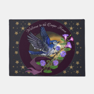 Morning Glory BlueJay Doormat