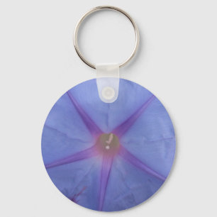 Morning Glory Closeup Keychain