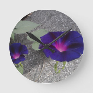Morning Glory flower Wall Clock