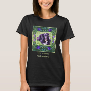 Morning Glory Flowers Frame Create Your Own Photo T-Shirt
