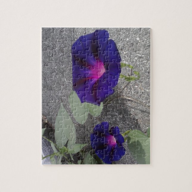Morning Glory Flowers Jigsaw Puzzle (Vertical)