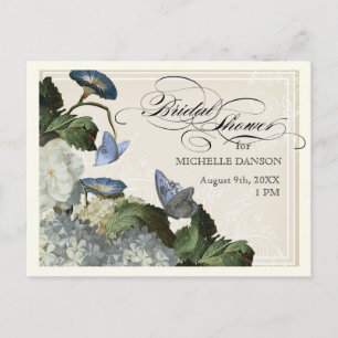 Morning Glory Hydrangea -  Bridal Shower Postcard