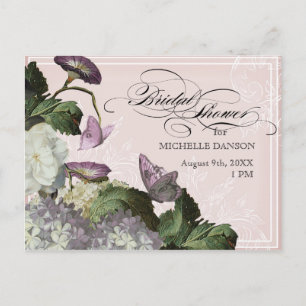Morning Glory Hydrangea - Bridal Shower Postcard