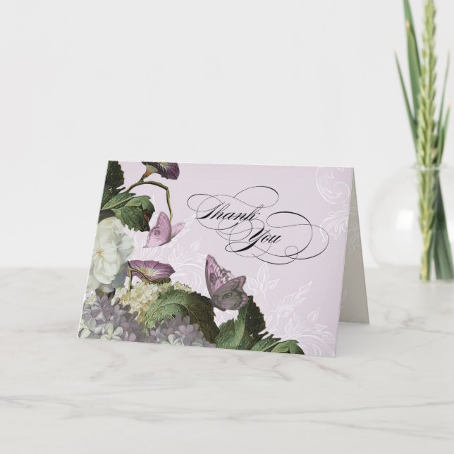 Morning Glory Hydrangea - Merci Cartes de notes (Devant)