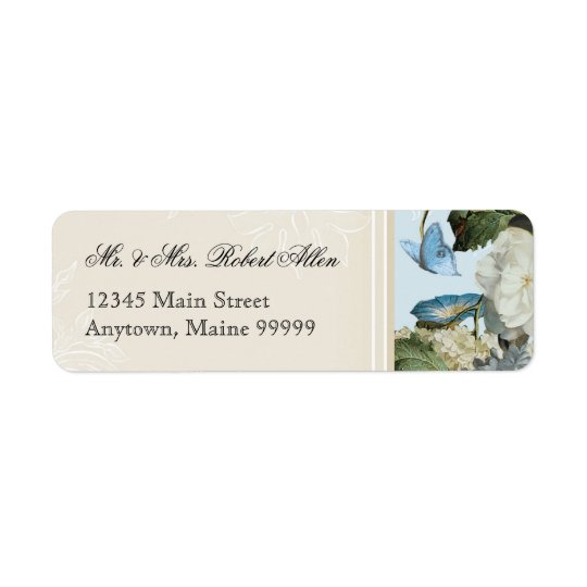 Morning Glory Hydrangea - Return Address Labels