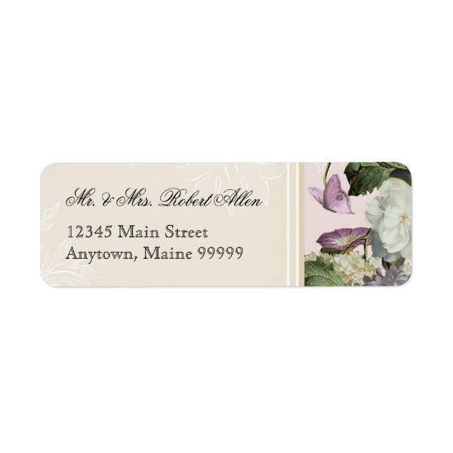Morning Glory Hydrangea - Return Address Labels (Front)