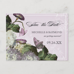 Morning Glory Hydrangea - Save the Date Postcard