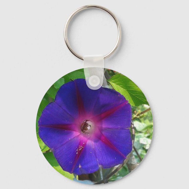 Morning Glory Keychain (Front)