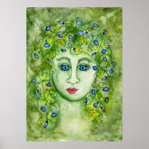 Morning Glory Nymph Poster