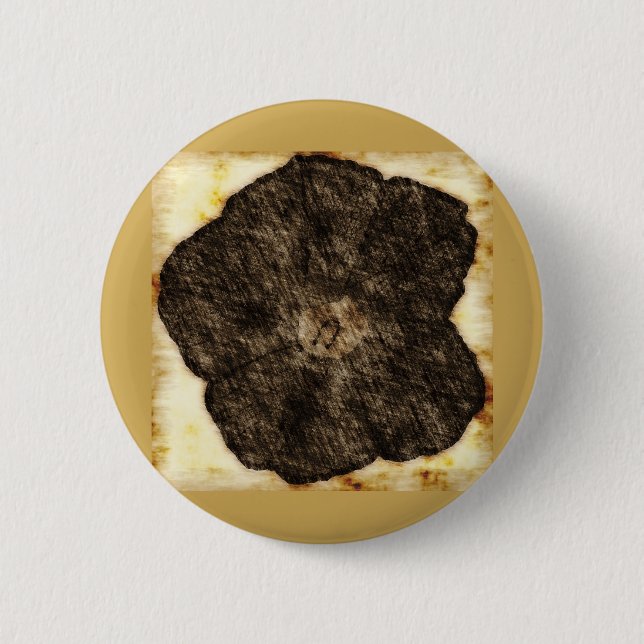 Morning Glory Old Time Sketch 2 Inch Round Button (Front)