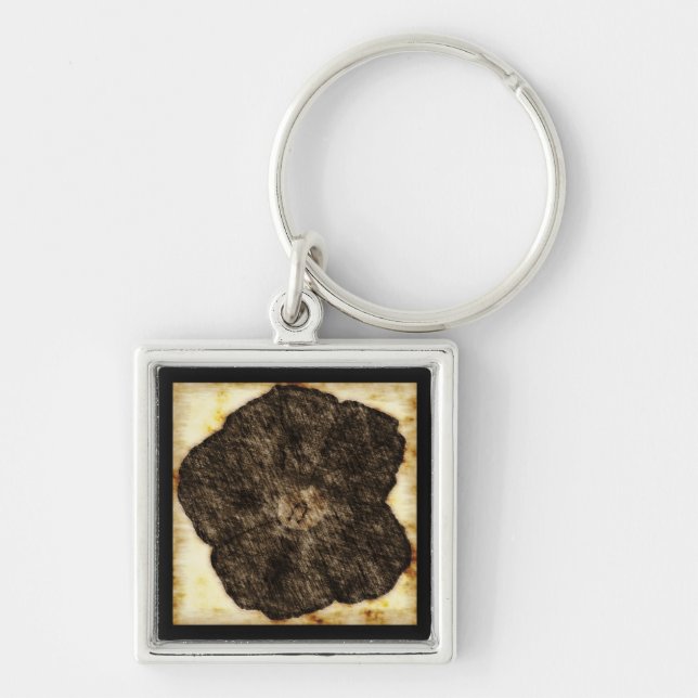 Morning Glory Old Time Sketch Keychain (Front)