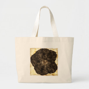 Morning Glory Old Time Sketch Large Tote Bag