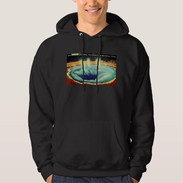 Morning Glory Pool, Yellowstone National Park Hoodie (Front)