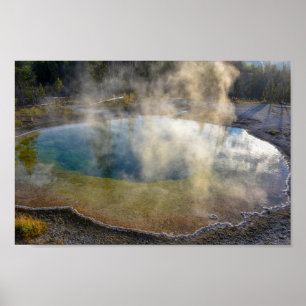 Morning Glory Pool, Yellowstone National Park Poster