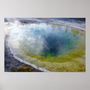 Morning Glory Pool, Yellowstone National Park Poster