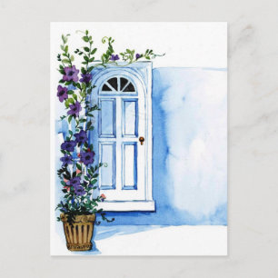 morning glory postcard