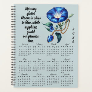Morning Glory & Sapphire September Verse Planner