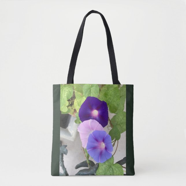 Morning Glory Trio Tote Bag (Front)