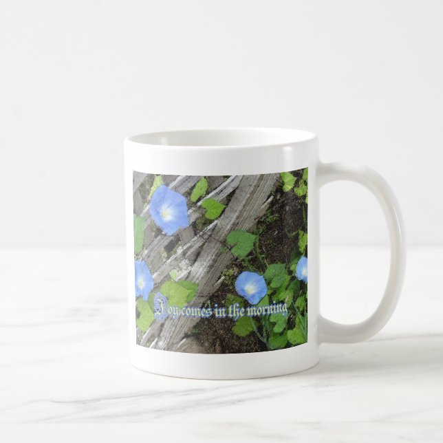 Morning Glory Watercolor Coffee Mug (Right)