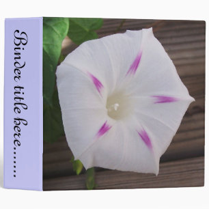 Morning Glory White 2" Binder