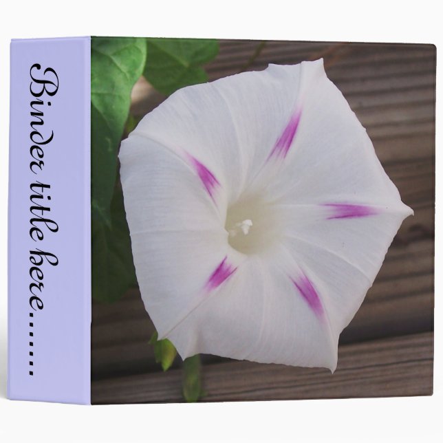 Morning Glory White 2" Binder (Front/Spine)