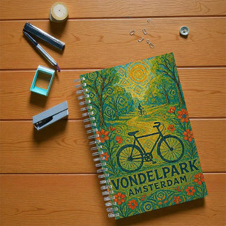 Morning Glow in Vondelpark Spiral Notebook