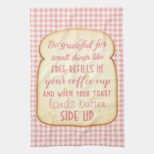Morning Gratitude Quote Kitchen Kitchen Towel