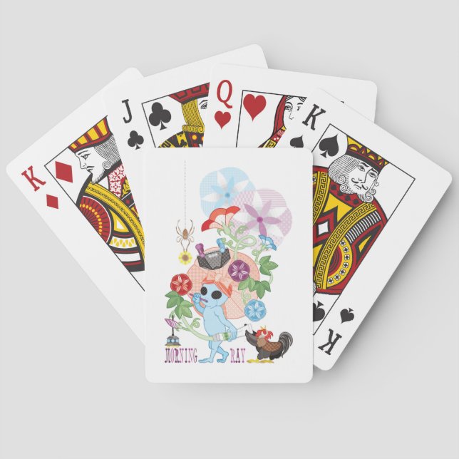 MORNING GREY ALIEN PLAYING CARDS (Back)