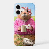 Morning Groundhog with Breakfast Doughnut and Coff
