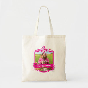 Morning Groundhog with Breakfast Doughnut and Tote Bag
