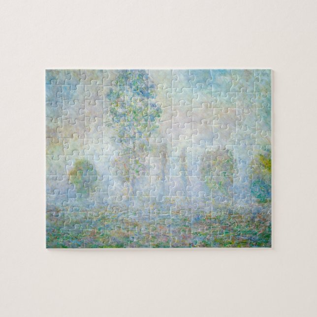 Morning Haze Claude Monet Fine Art Jigsaw Puzzle (Horizontal)