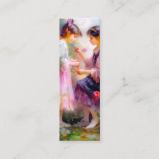 Morning in a Garden Bookmark  Mini Business Card